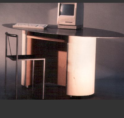 SchreibtischPlatteoval